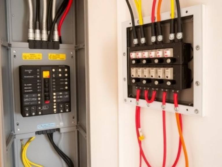 Installed electrical panel